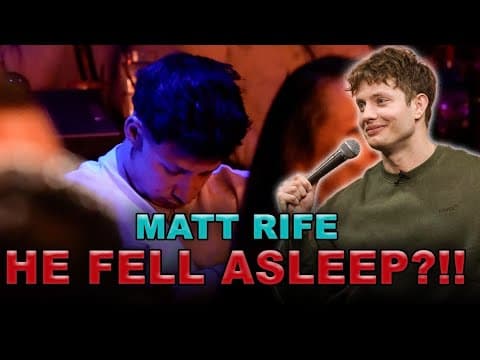 Thumbnail for DON'T FALL ASLEEP AT A MATT RIFE SHOW