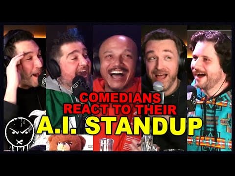 Thumbnail for Comedians React to Their Own A.I. Standup Comedy