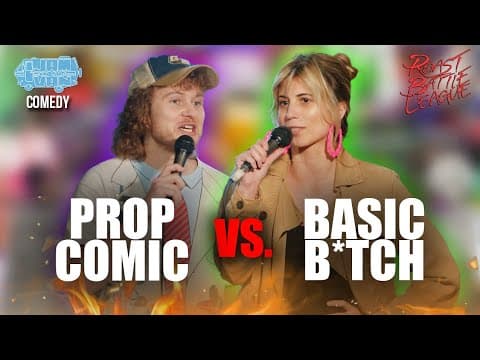 Thumbnail for Prop Comic vs. Basic B*tch - Roast Battle Comedy - Casey Rocket vs. Kiki Andersen